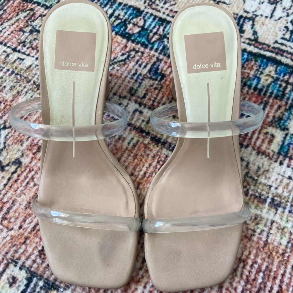 Dolce Vita Nude Heeled Sandals